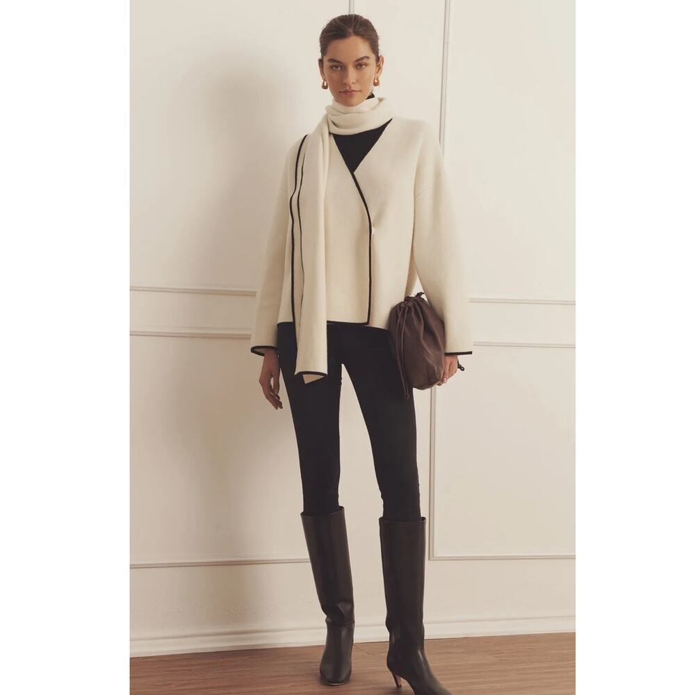 Naadam Lux Cashmere Sweater Jacket Size Medium